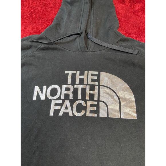 The North Face Womens Large Black Pullover Hoodie Long Sleeve Sweatshirt Pocket - Picture 4 of 9